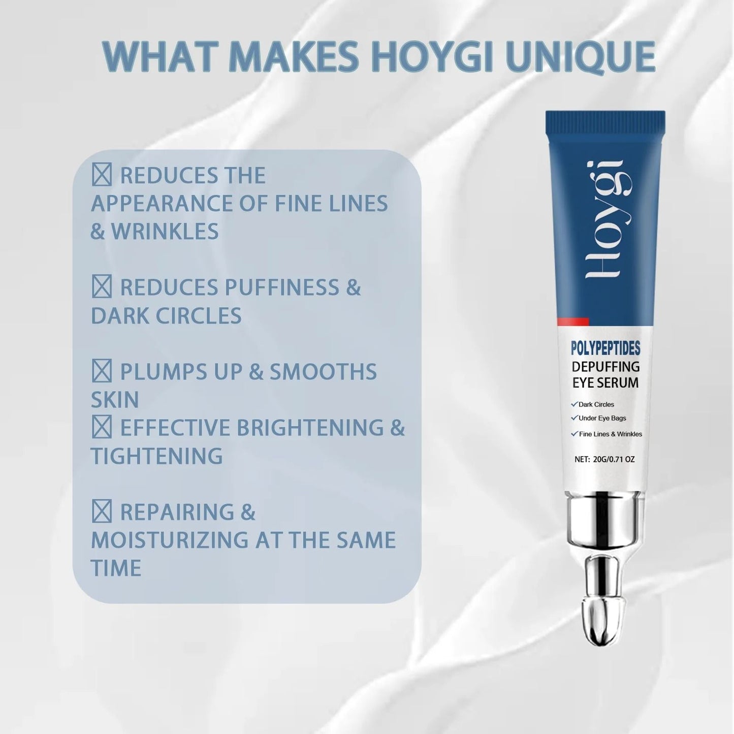 Instant Eye Repair Serum – Moisturizing Eye Cream for Dark Circles, Fine Lines & Under Eyes Skin Care