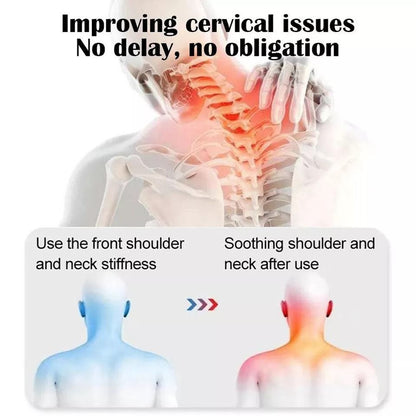 Electric Massager Cervical Pillow Hot Compress Vibration Massage Neck Traction Relax Sleeping Memory
