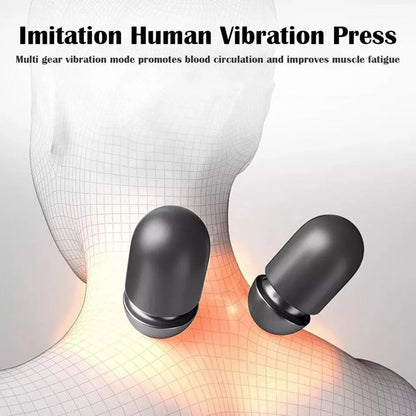Electric Massager Cervical Pillow Hot Compress Vibration Massage Neck Traction Relax Sleeping Memory