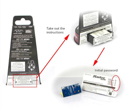 Directional Password Padlock for Gym School Health Club Portable Anti Shim Secure Lock