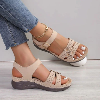 High-Quality Summer Casual Wedge Sandals with Arch Support
