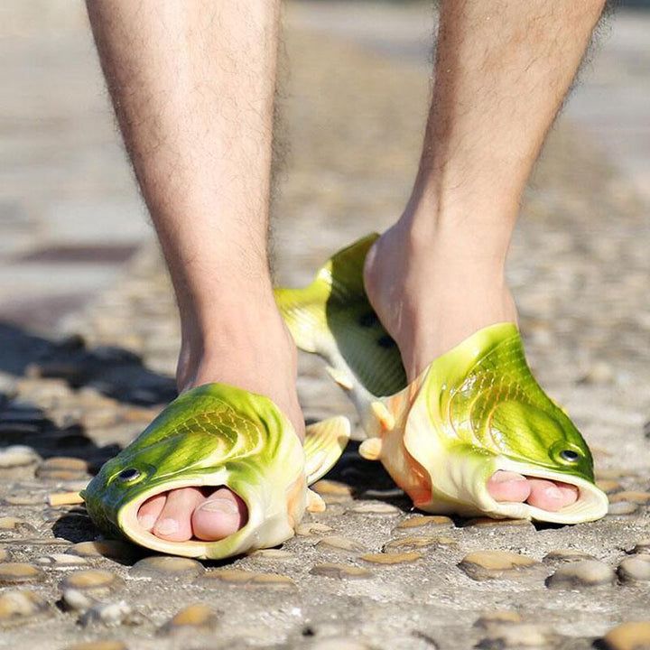 Fish Slippers, Unisex Outdoor Summer Beach Sandals, Soft Fishing Stylish Footwear