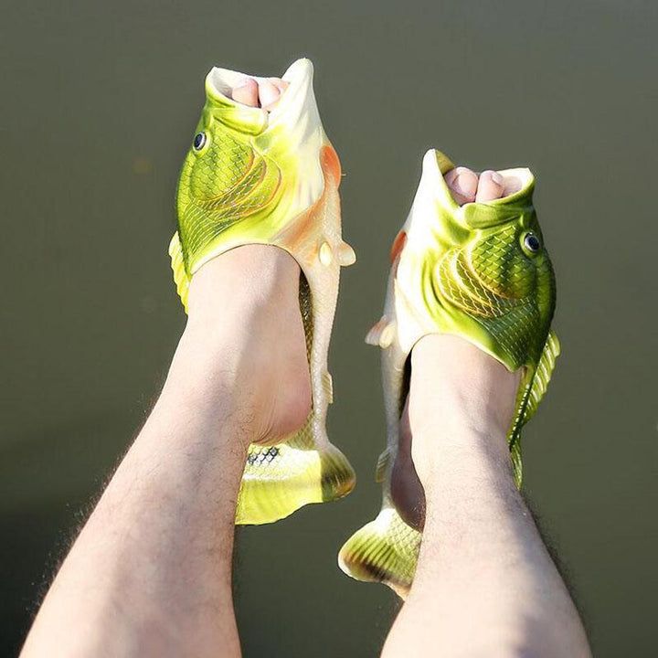 Fish Slippers, Unisex Outdoor Summer Beach Sandals, Soft Fishing Stylish Footwear