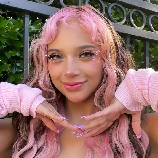 Colorful Curly Hair Extensions, Synthetic Long Hairpiece for Girls, Women & Kids (Perfect Party Wig)