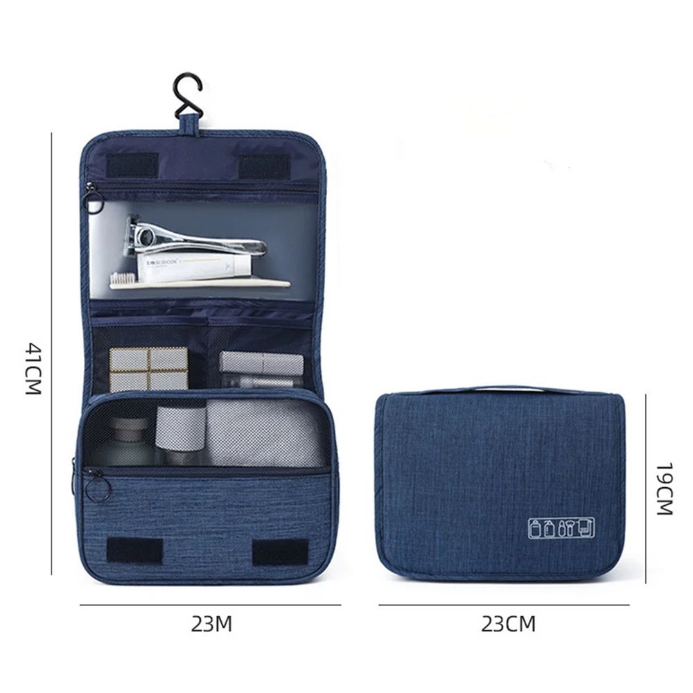 Waterproof Travel Toiletry Bag, Hanging Hook Design, Large Cosmetic Storage for Women & Men, Perfect for On the Go Use