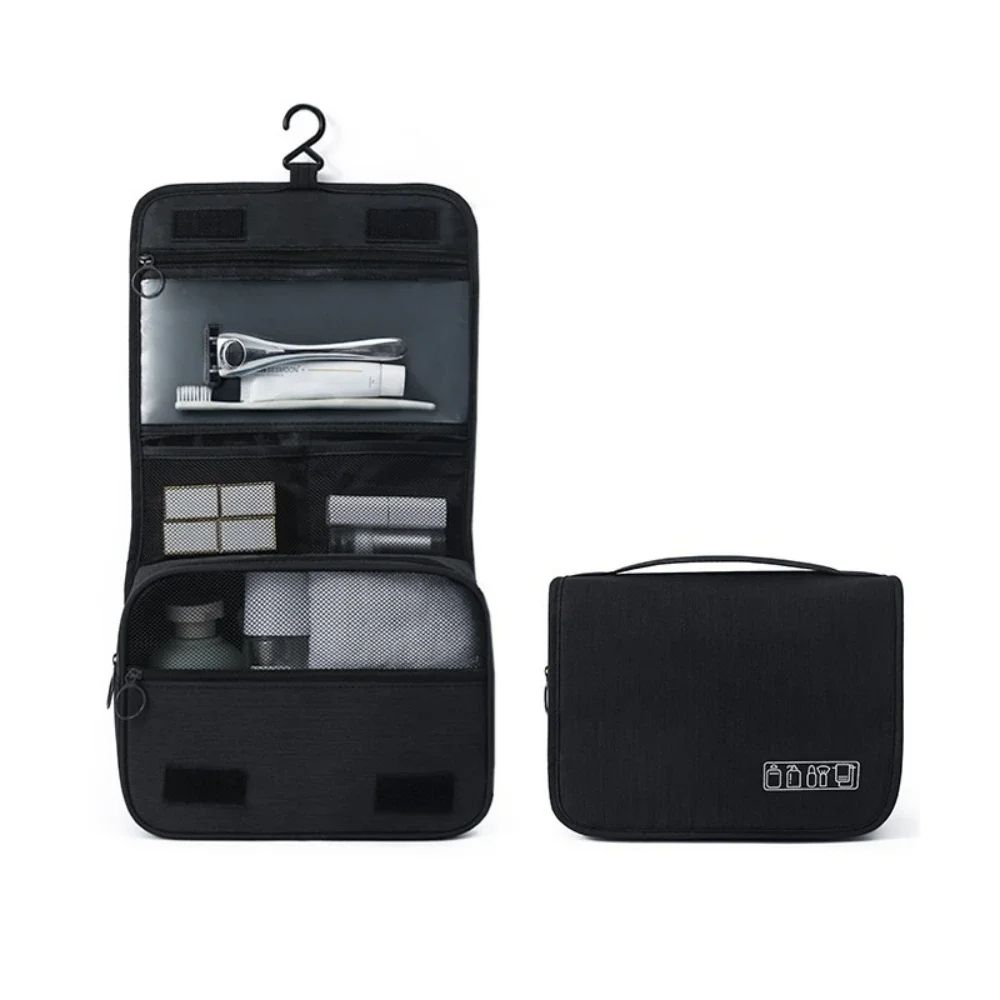 Waterproof Travel Toiletry Bag, Hanging Hook Design, Large Cosmetic Storage for Women & Men, Perfect for On the Go Use