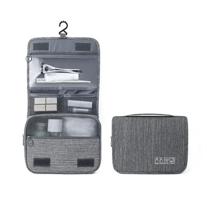 Waterproof Travel Toiletry Bag, Hanging Hook Design, Large Cosmetic Storage for Women & Men, Perfect for On the Go Use