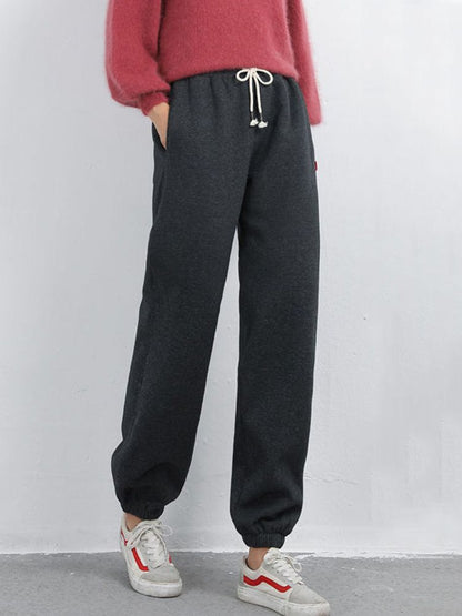 Women Winter Warm Leggings Fleece Lined Thick Trousers for Cold Weather, Plus Size, Solid Color Casual Pants