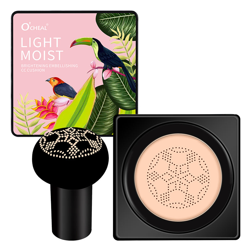 Mushroom Head BB Cream Foundation, Long-Lasting Concealer Cushion for Flawless Face Makeup