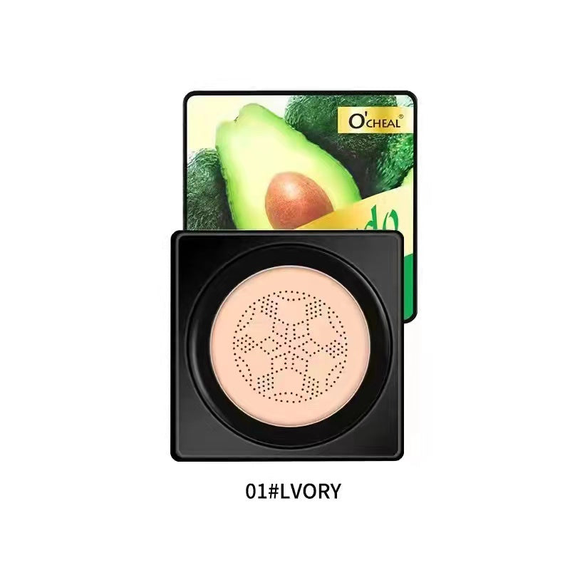 Mushroom Head BB Cream Foundation, Long-Lasting Concealer Cushion for Flawless Face Makeup