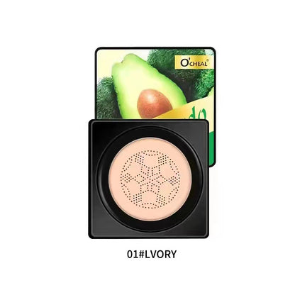 Mushroom Head BB Cream Foundation, Long-Lasting Concealer Cushion for Flawless Face Makeup