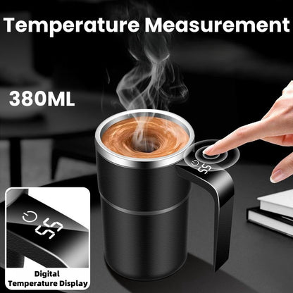 Electric Coffee Self Mixing Mug Rechargeable, Waterproof, BPA-Free Automatic Stirring Cup for Coffee, Tea, and More