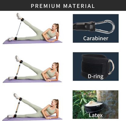 Adjustable Ankle Strap for Cable Machine and Resistance Band Glute Leg Hip Training
