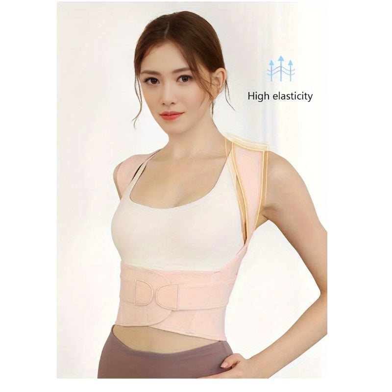 Posture Corrector for Women & Men, Adjustable Shoulder Brace for Upper/Middle Back Pain Relief & Spine Alignment