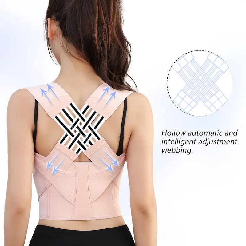 Posture Corrector for Women & Men, Adjustable Shoulder Brace for Upper/Middle Back Pain Relief & Spine Alignment