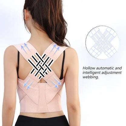 Posture Corrector for Women & Men, Adjustable Shoulder Brace for Upper/Middle Back Pain Relief & Spine Alignment
