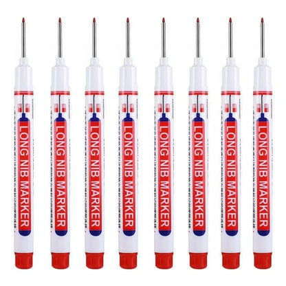 Deep Hole Long Nib Head Markers, Waterproof Multi-Purpose Pen for Metal, Wood & Glass