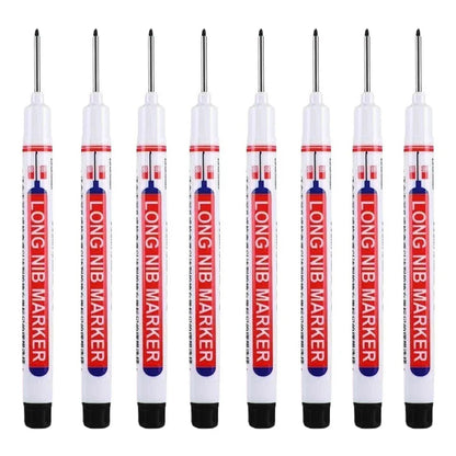 Deep Hole Long Nib Head Markers, Waterproof Multi-Purpose Pen for Metal, Wood & Glass