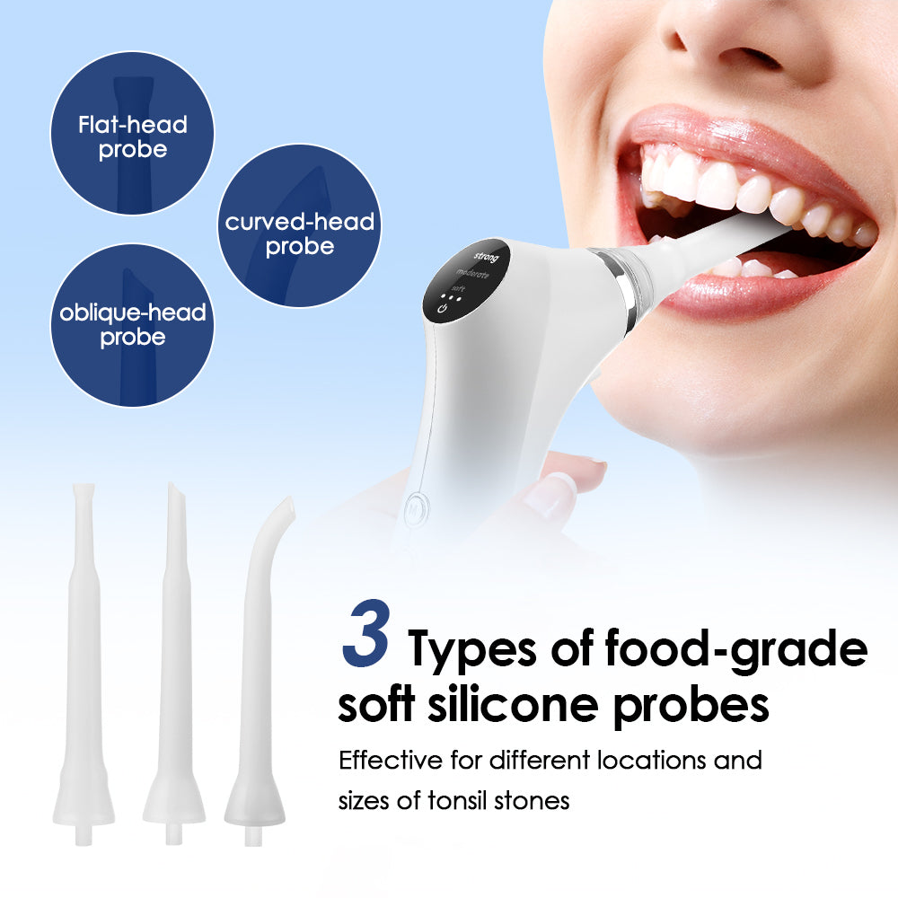Electric Tonsil Stone Remover Kit, Tonsil Stone Removal Vacuum with LED Light, 3 Suction Modes & Irrigation Syringe...