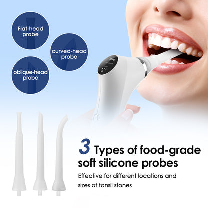 Electric Tonsil Stone Remover Kit, Tonsil Stone Removal Vacuum with LED Light, 3 Suction Modes & Irrigation Syringe...