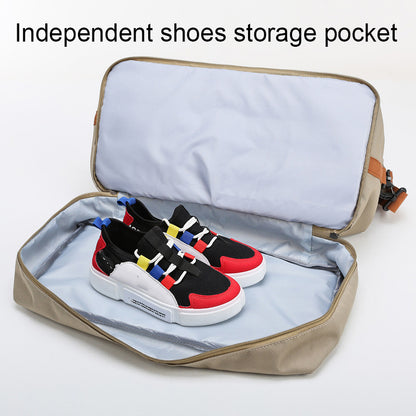 Portable Fitness Duffle Bag, Carry-On Luggage for Gym, Travel & Work | Trolley Strap , Shoe Compartment