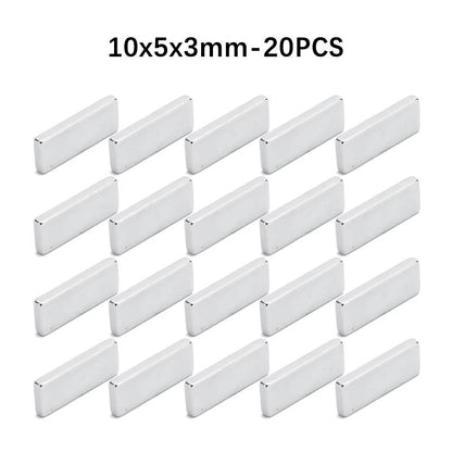 Powerful Square Neodymium Magnets, High-Strength Refrigerator Stickers & DIY Magnets