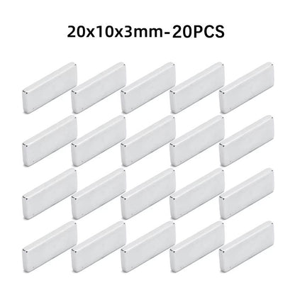 Powerful Square Neodymium Magnets, High-Strength Refrigerator Stickers & DIY Magnets
