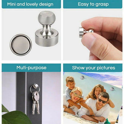Super Strong Fridge Magnets, Neodymium Magnets Pin Board Magnet for Home Storage & DIY