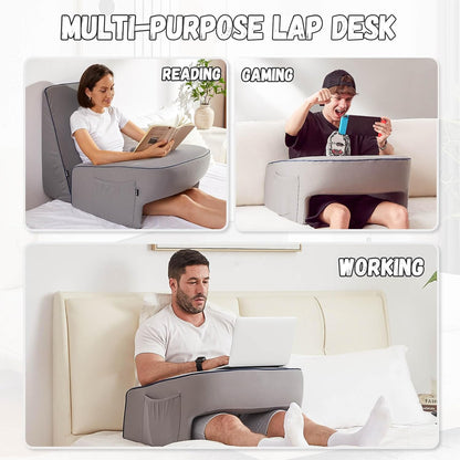 Memory Foam Lap Desk Pillow for Laptop, Gaming & Reading Comforts