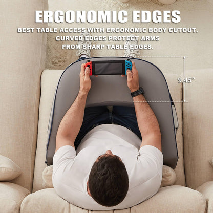 Memory Foam Lap Desk Pillow for Laptop, Gaming & Reading Comforts