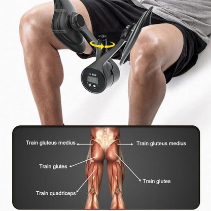 Adjustable Thigh Leg Exercise Equipment, Pelvic Floor Muscle Trainer, 360 Rotating Baffle Hip Trainer
