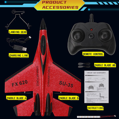 RC Plane 2.4G Remote Control Fighter Jet High Speed Flying Toy