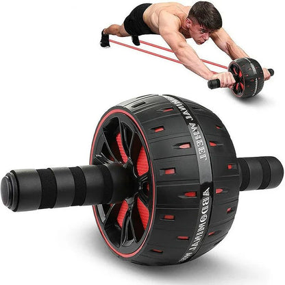 Professional Ab Roller Wheel Heavy Duty Stainless Steel Core Trainer for Home Fitness Workout