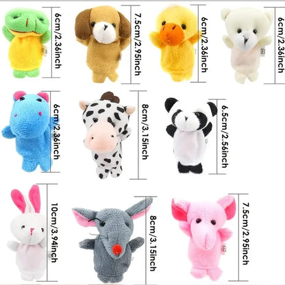 Soft Plush Finger Puppet Doll Fun Cartoon Puppet Toy for Babies, Toddlers & Early Learning Play