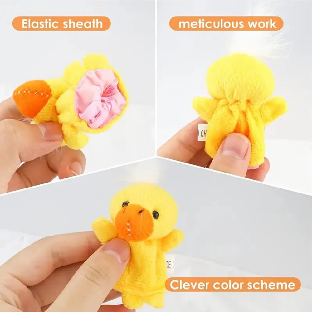 Soft Plush Finger Puppet Doll Fun Cartoon Puppet Toy for Babies, Toddlers & Early Learning Play