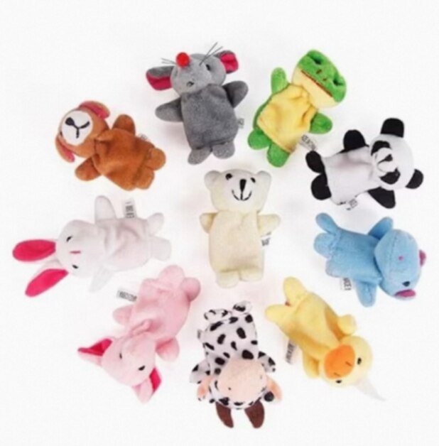 Soft Plush Finger Puppet Doll Fun Cartoon Puppet Toy for Babies, Toddlers & Early Learning Play