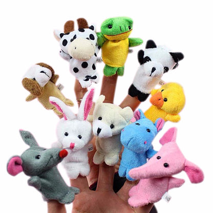 Soft Plush Finger Puppet Doll Fun Cartoon Puppet Toy for Babies, Toddlers & Early Learning Play