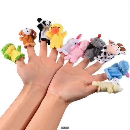 Soft Plush Finger Puppet Doll Fun Cartoon Puppet Toy for Babies, Toddlers & Early Learning Play