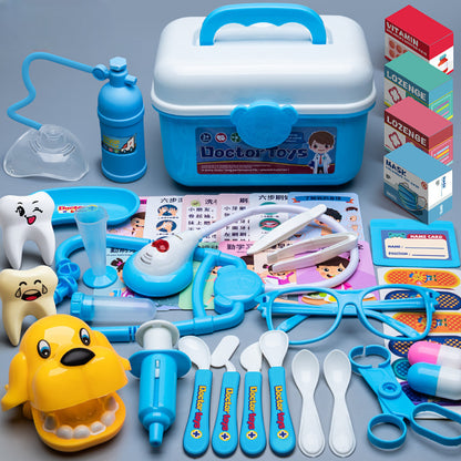 Kids Doctor Play Set Medical Toy Box with Stethoscope & Nurse Role Play Kit