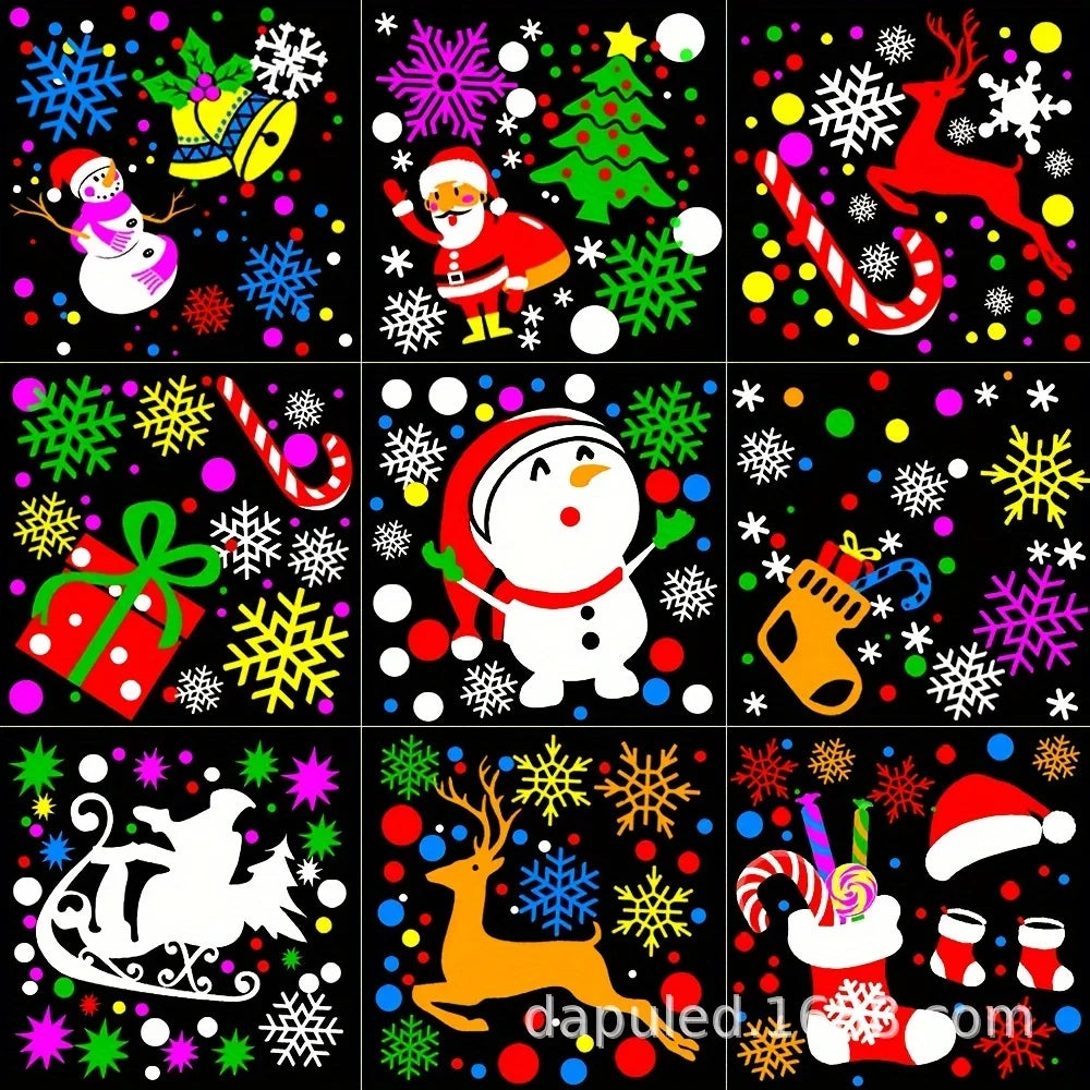 Christmas Laser Projector Light with Snowflake Effects, Waterproof, Rotating LED Stage Lights for Festive Decoration