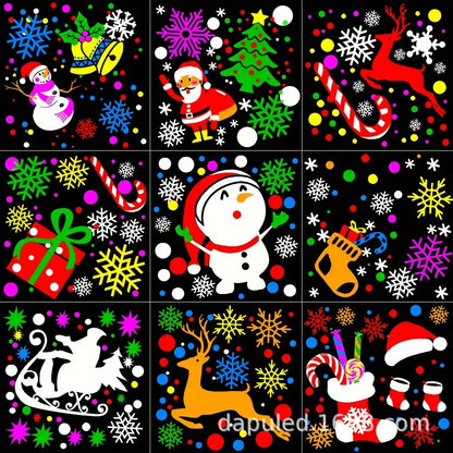Christmas Laser Projector Light with Snowflake Effects, Waterproof, Rotating LED Stage Lights for Festive Decoration
