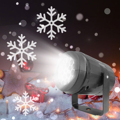 Christmas Laser Projector Light with Snowflake Effects, Waterproof, Rotating LED Stage Lights for Festive Decoration