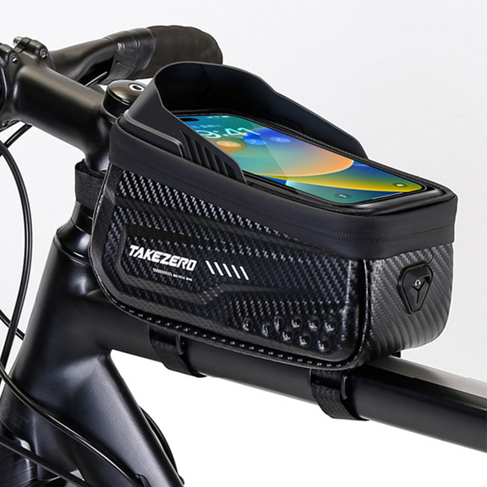 NEWBOLER Waterproof Bike Frame Bag, Touchscreen Phone Case, Rainproof Cycling Top Tube Bag for MTB & Road Bikes
