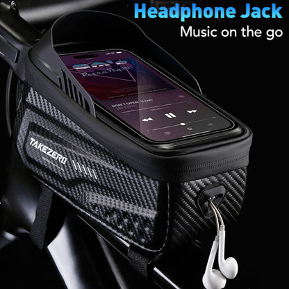 NEWBOLER Waterproof Bike Frame Bag, Touchscreen Phone Case, Rainproof Cycling Top Tube Bag for MTB & Road Bikes