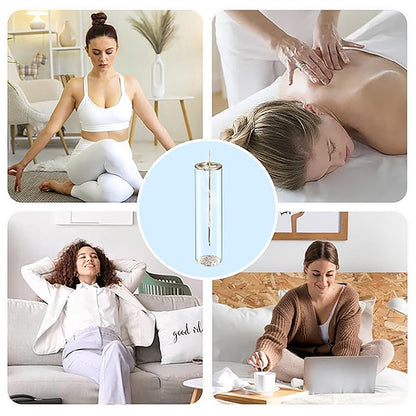 Modern Glass Incense Burner with Anti-Ash Flying Design, Removable Ash Catcher for Home Decor & Meditation