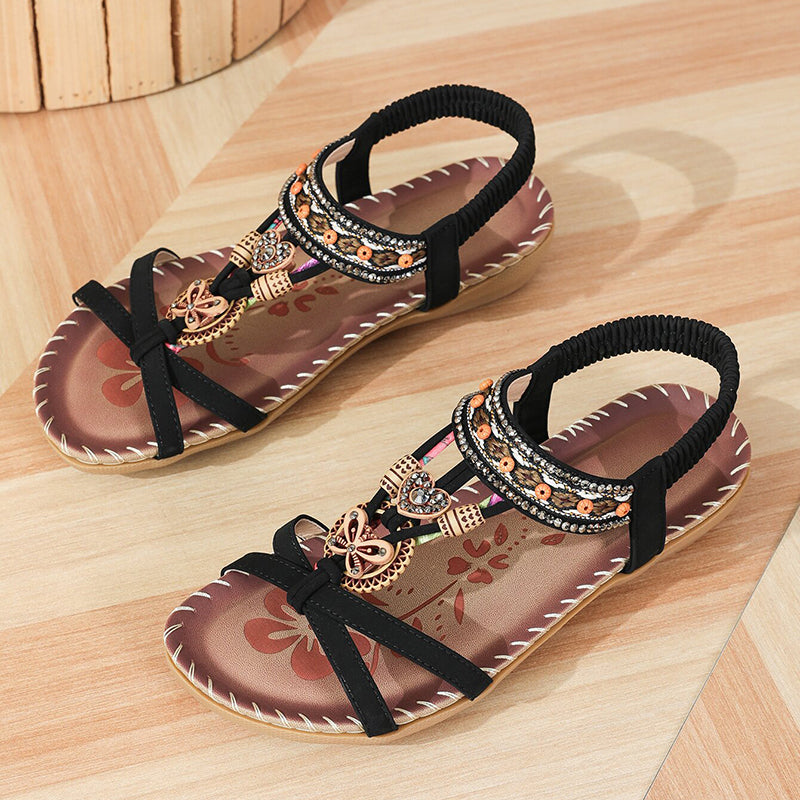 Womens Summer Sandals Casual Walking Shoes for Beach & Party Comfortable Outdoor Footwear