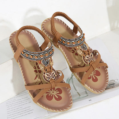Womens Summer Sandals Casual Walking Shoes for Beach & Party Comfortable Outdoor Footwear