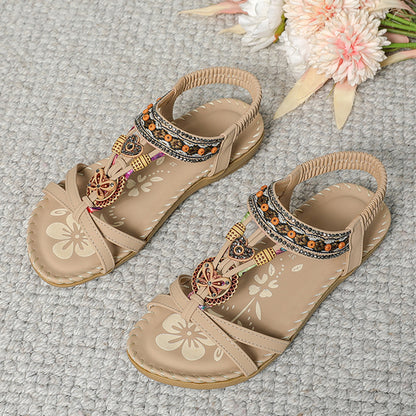 Womens Summer Sandals Casual Walking Shoes for Beach & Party Comfortable Outdoor Footwear