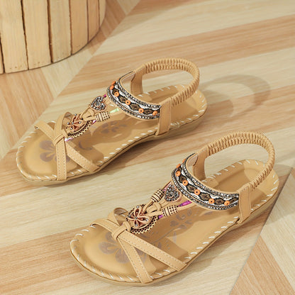 Womens Summer Sandals Casual Walking Shoes for Beach & Party Comfortable Outdoor Footwear