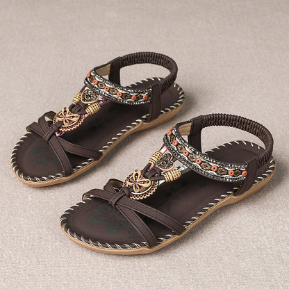Womens Summer Sandals Casual Walking Shoes for Beach & Party Comfortable Outdoor Footwear